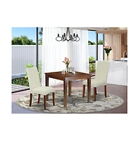 East West Furniture Dining Room Set Mahogany