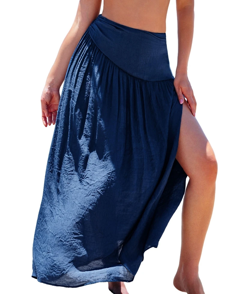 Cupshe Women's Classic Layers Blue Maxi Skirt