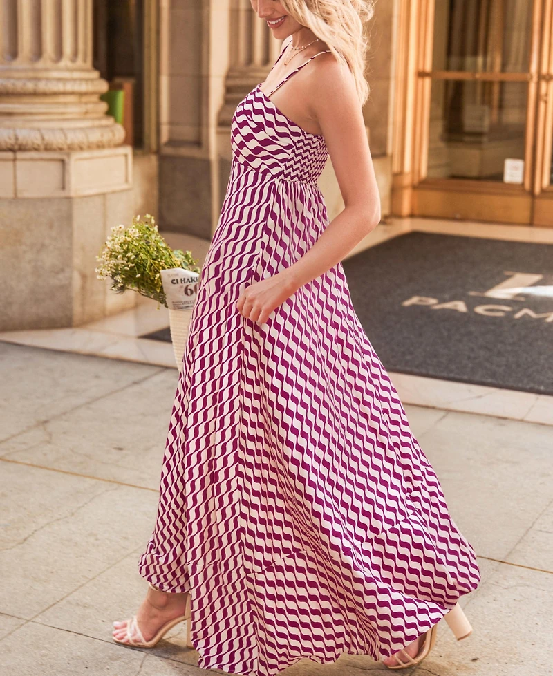 Cupshe Women's Run the Show Abstract Maxi Beach Dress