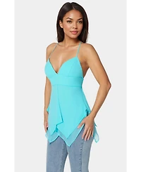 Bebe Asymmetric Butterfly Tank Top