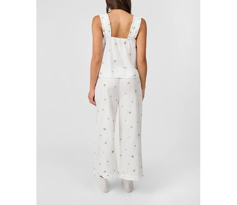 WeWoreWhat Women's Ruffle Pull-On Pants