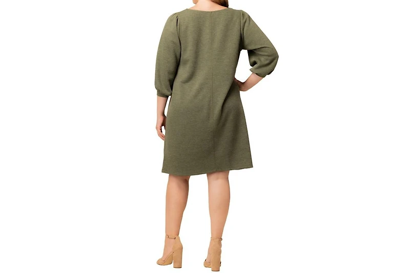 Kiyonna Plus Madison Sweater Knit Shift Dress
