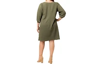 Kiyonna Plus Madison Sweater Knit Shift Dress