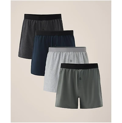Pact Everyday Knit Boxer 4-Pack