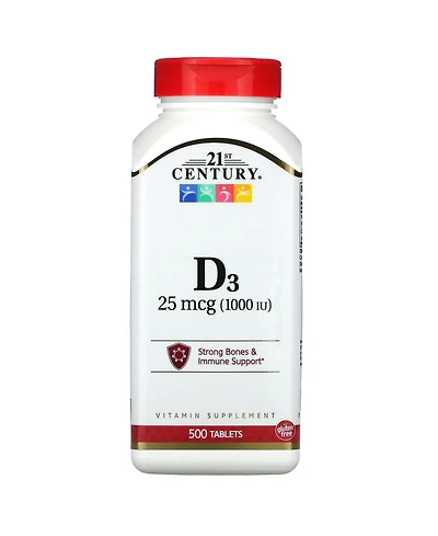 21st Century Vitamin D3 25 mcg (1 000 Iu)