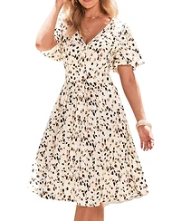 Women's Feels Right Abstract Midi Beach Dress