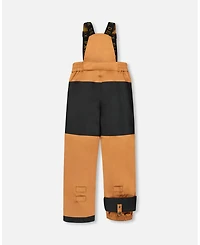 Deux par Boy Two-Piece Play Snowsuit with Contrast Jacket Brown Sugar