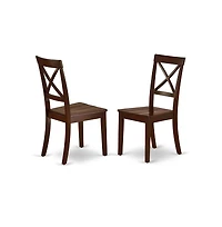 East West Furniture Dining Room Set Mahogany