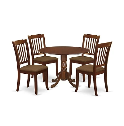 East West Furniture Dining Room Set Mahogany