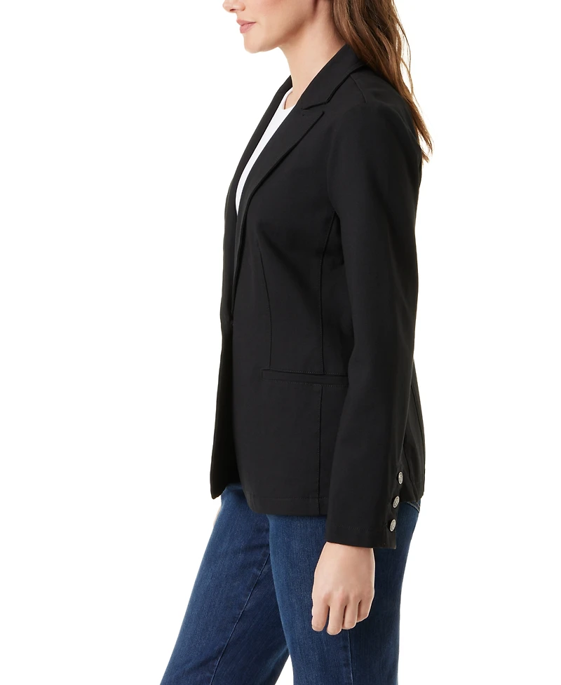 Gloria Vanderbilt Women's Denim One-Button Blazer