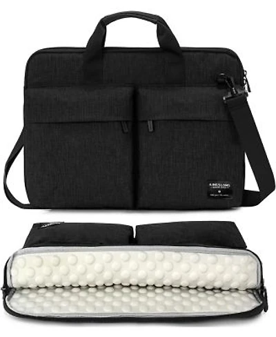 Acer 15.6 Inch Laptop Shoulder Bagslim Shockproof Computer Sleeve Notebook Ultrabooks Carrying Case Handbag Cover Fit For Acer Asus Dell Lenovo Hp Toshiba Black