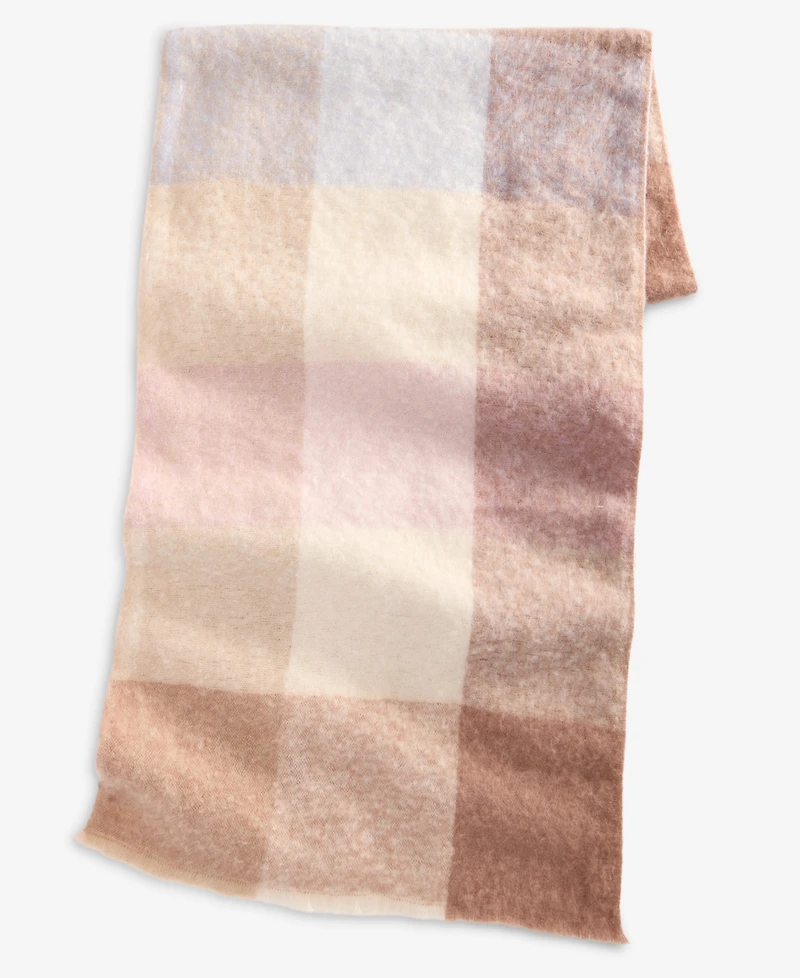 On 34th Brushed Buffalo Plaid Blanket Wrap, Macy's Exclusive