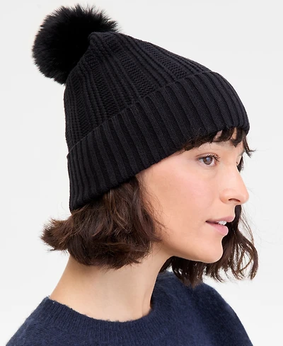 On 34th Boxed Rib-Knit Beanie, Macy's Exclusive