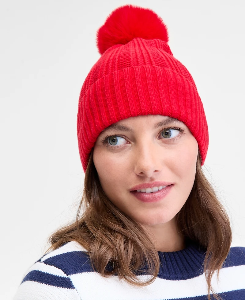 On 34th Boxed Rib-Knit Beanie, Macy's Exclusive