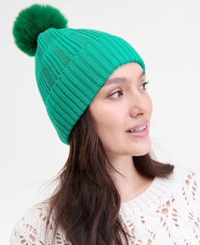 On 34th Boxed Rib-Knit Beanie, Macy's Exclusive