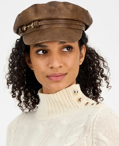 Giani Bernini Distressed Skipper Cap, Macy's Exclusive