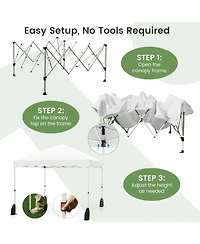 Foldable 10 X 10 Feet Pop up Canopy Tent with Wheeled Bag