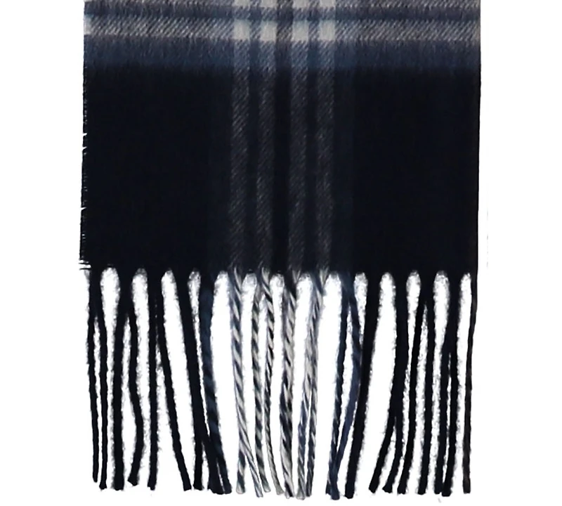 V. Fraas Men's Classic Plaid Cashmink Scarf