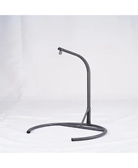 Yellow Cat Swing Bed with Stand and Cushion Indoor Outdoor Hammock for Pets