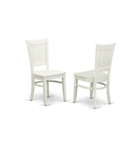 East West Furniture 3-Piece Dining Table Set- 2 Kitchen Chairs with Wooden Seat and Slatted Chair Back - Drop Leaves Dining Table