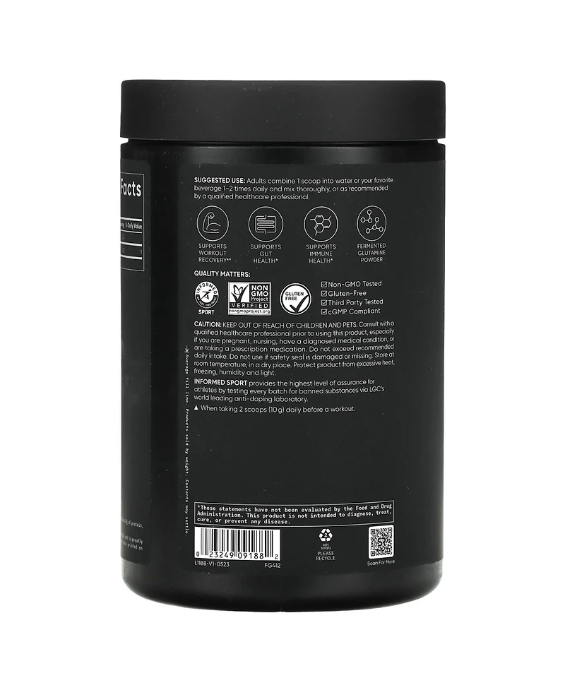 Sports Research L-Glutamine Unflavored