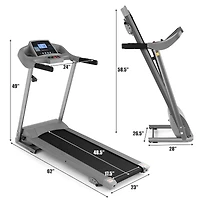 Electric Motorized Folding Treadmill for Home Fitness and Running