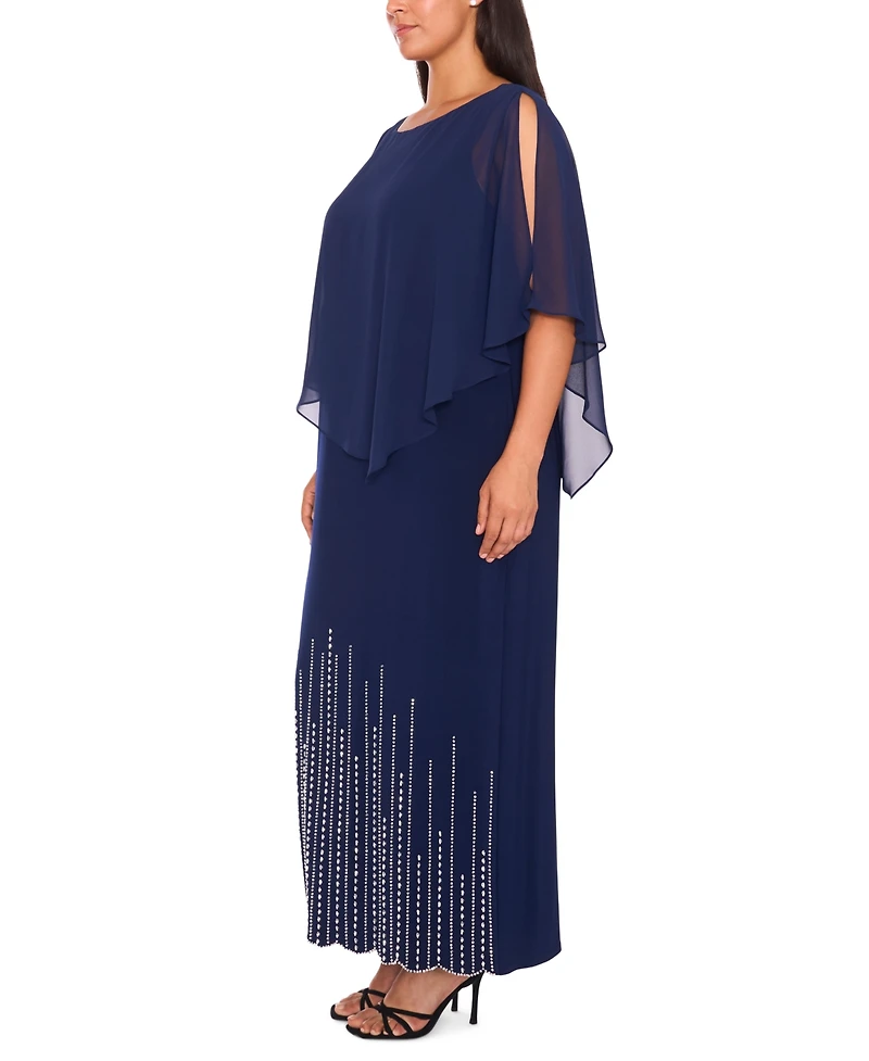 Msk Plus-Size Women's Faraj Maxi Dress