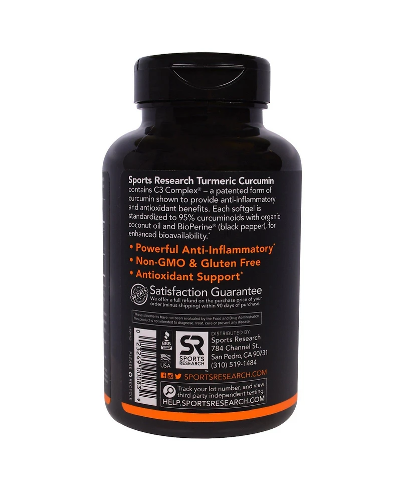 Sports Research Turmeric Curcumin 500 mg