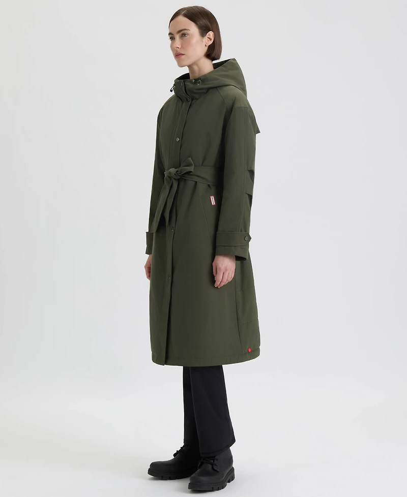 Hunter Women's Hooded Belt Trench Coat