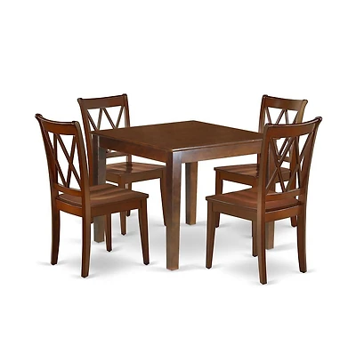 East West Furniture Dining Room Set Mahogany