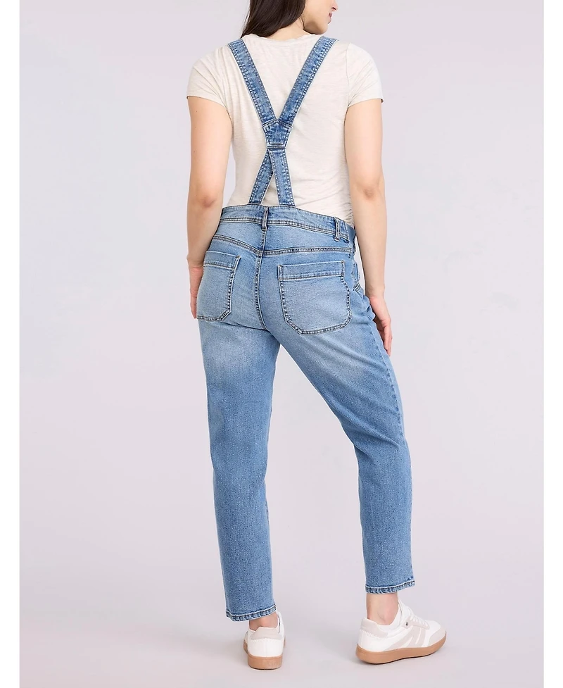 Motherhood Maternity Women's Relaxed Fit Denim Overall