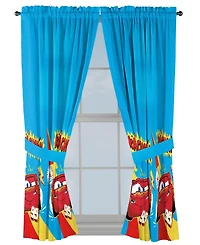 Sunny Side Up Pixar Cars Curtains for Kids Bedroom 4-Piece Drape Set Pack of 2