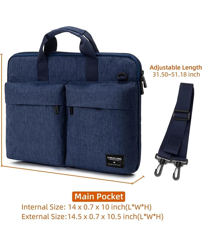 Acer 14 inch Laptop Bag with Shoulder Strap, Messenger Bag, Slim Computer Carrying Case Notebook Handbag Fit for Acer Asus Lenovo Hp Toshiba, Blue