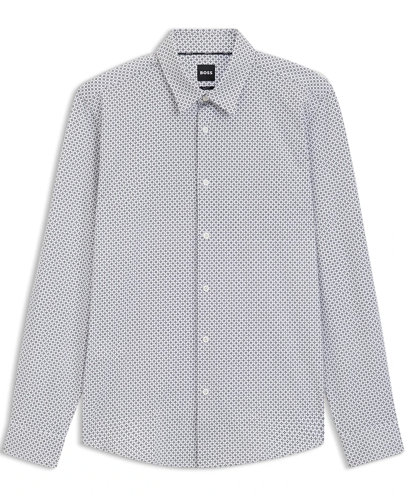 Boss by Hugo Men's Cotton Blend Slim-Fit Dress Shirt