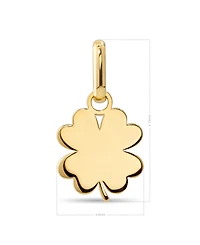 Devata Clover Charm in 14K Gold, approx. 0.8 grams.