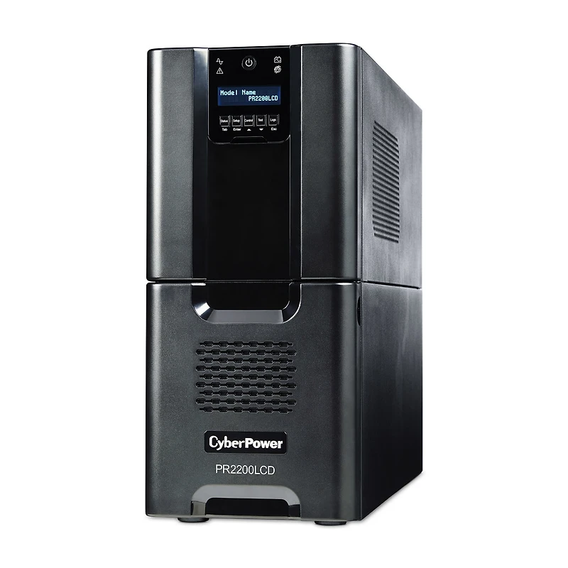 CyberPower PR2200LCD 2200 Va/1980W Smart App Sinewave Tower Ups, 8x Nema 5-15R, 2x Nema 5-20R