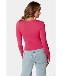 Bebe Embelished Long Sleeve Sweater