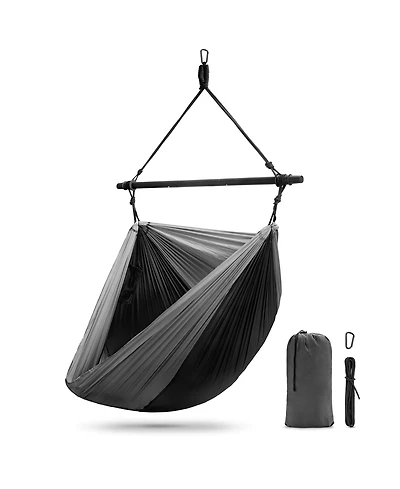 Sorbus Hanging Outdoor Camping Cacoon Chair - Collapsible and Lightweight Swings Swinging Rocker Chairs for Camp, Travel, Hiking, Tent, or Porch