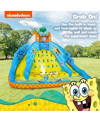 Sunny & Fun SpongeBob Ultra Climber Inflatable Water Slide with Climbing Wall, Two Slides & More