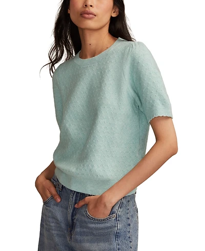 Lucky Brand Women's Cloud Soft Puff Sleeve Sweater T-shirt