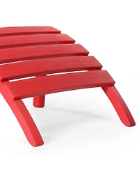 Outdoor Patio Hdpe Adirondack Ottoman Footrest