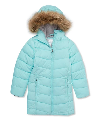 Lands' End Girls Fleece Lined Parka