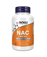Now Foods Nac Acetyl Cysteine Nac 600 Mg 100 Caps