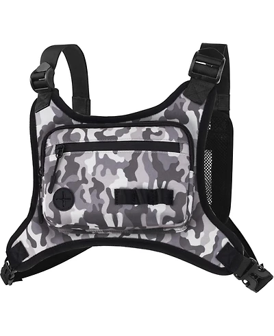 Running Chest Pack Lightweight: Outdoor Sports Vest Bag - Phone Holder Cycling Hiking Workout Skiing for Men Women(Navy)