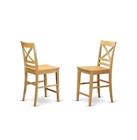 East West Furniture 5 Pc counter height pub set - Dining Table and 4 Kitchen bar stool
