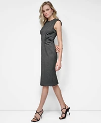 Dkny Women's Sleeveless Crew Neck Sheath Dress