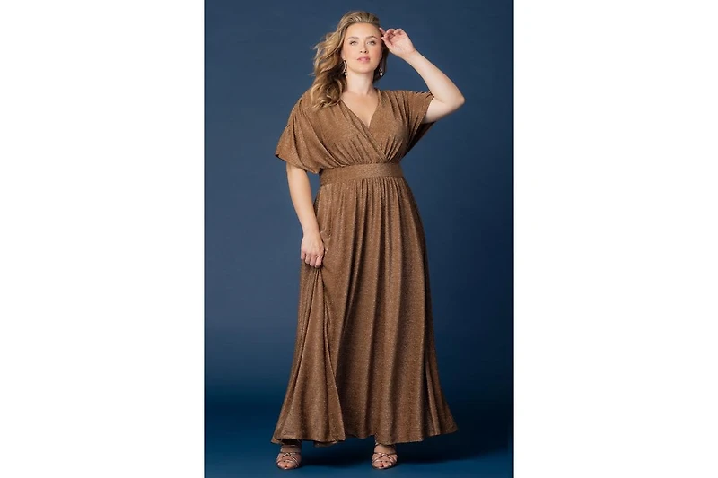 Kiyonna Plus Size Geneva Sparkling Evening Gown