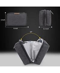 Urtala Electronic Organizer Travel Case, Large Travel Organizer Bag Pouch, Waterproof Travel Pouch, Portable Electronics Accessories Bag for Power Ban
