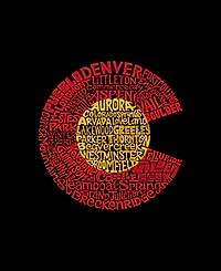 La Pop Art Plus Colorado Word V-Neck T-Shirt