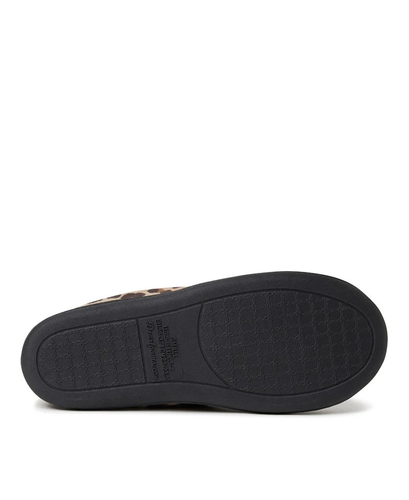 Dearfoams Womens Rebecca Microfiber Velour Closed Back House Slipper